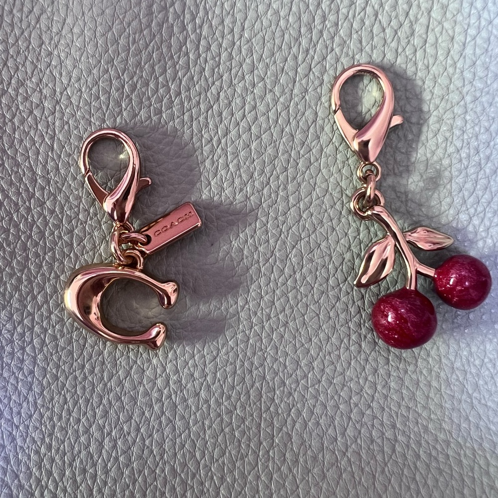 Coach C and Cherry charms